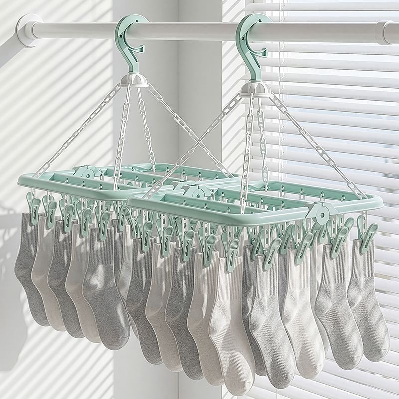 Sock Organizer Tray - Rak Pengering Pakaian Lipat Multifungsi, Jemuran
