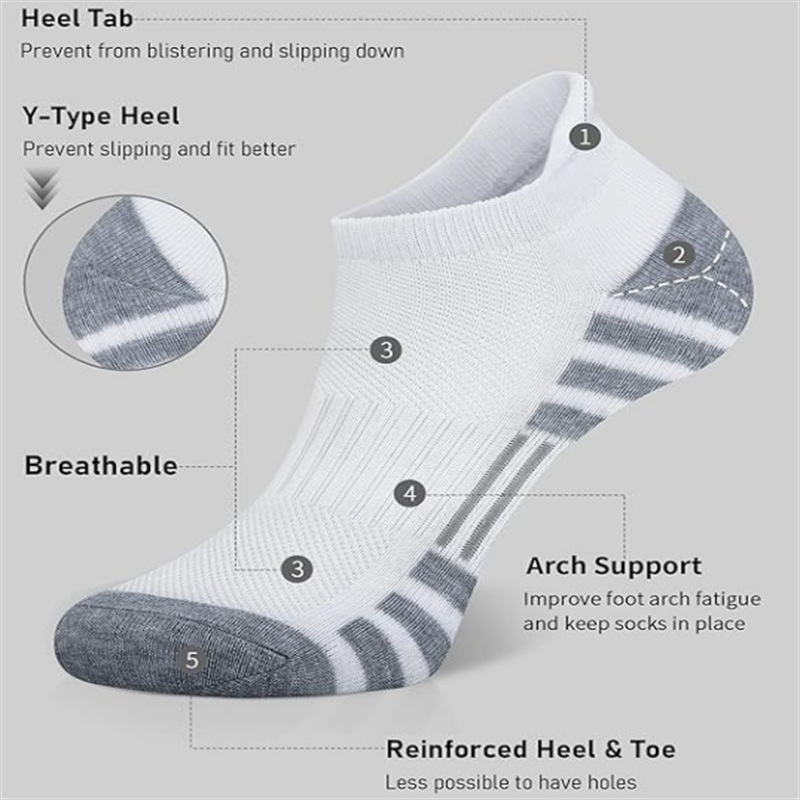 12 Pasang Kaos Kaki Lari Atlet - Athletic Sock Cushion ulasan dan harga