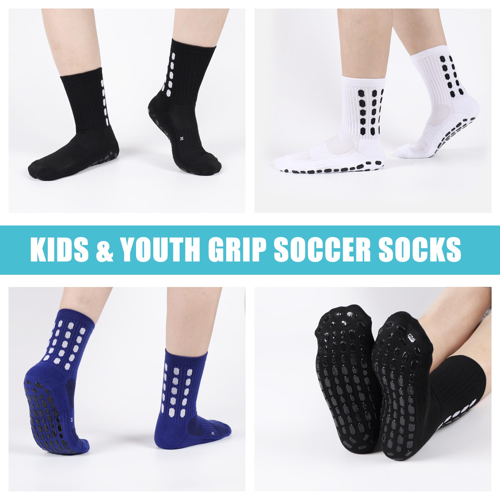 4/8 Pasang Kaus Kaki Sepak Bol - Athletic Sock Cushion ulasan dan harga