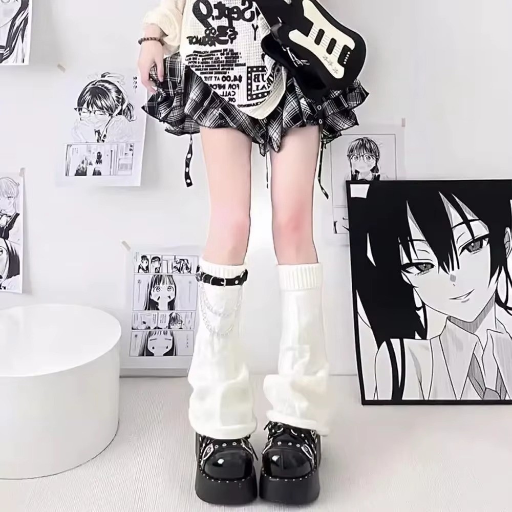 Penghangat Kaki Rajutan Gothic - Boot Sock Slouchy ulasan dan harga