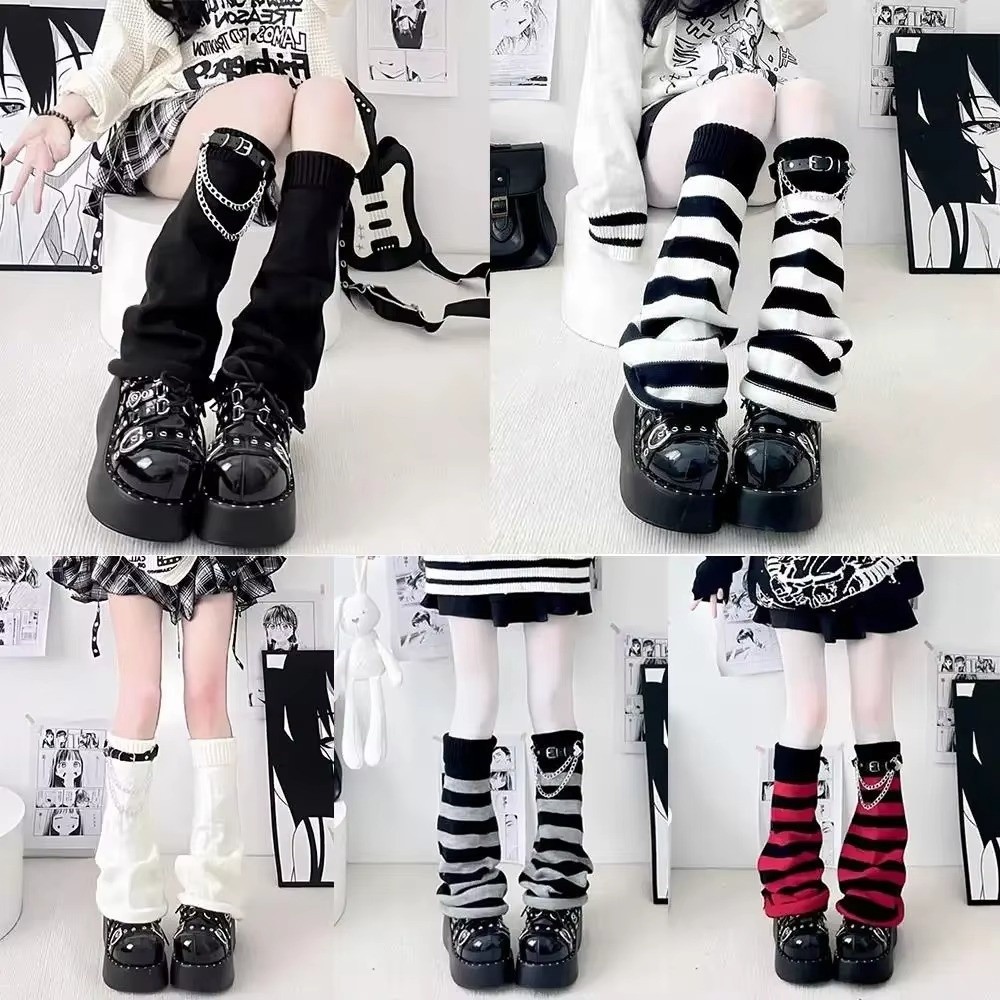 Penghangat Kaki Rajutan Gothic - Boot Sock Slouchy ulasan dan harga