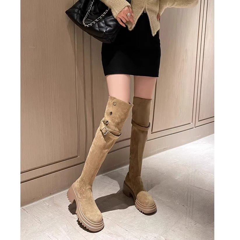 Sepatu bot setinggi lutut 2025 - Knee High Sock Women ulasan dan harga