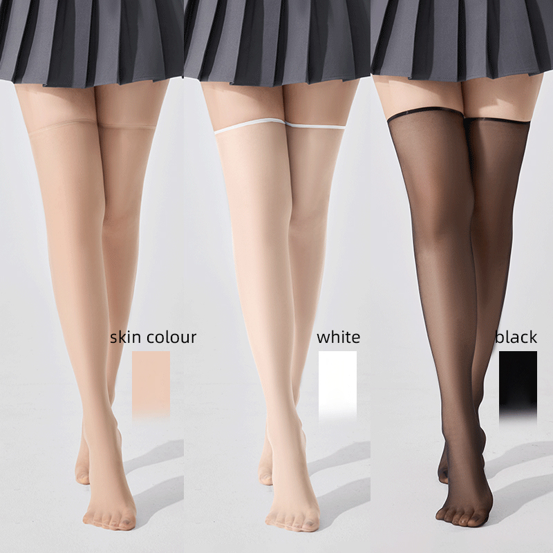 Kave 3 pasang nilon tipis stok - Thigh High Sock Stay Up ulasan dan harga