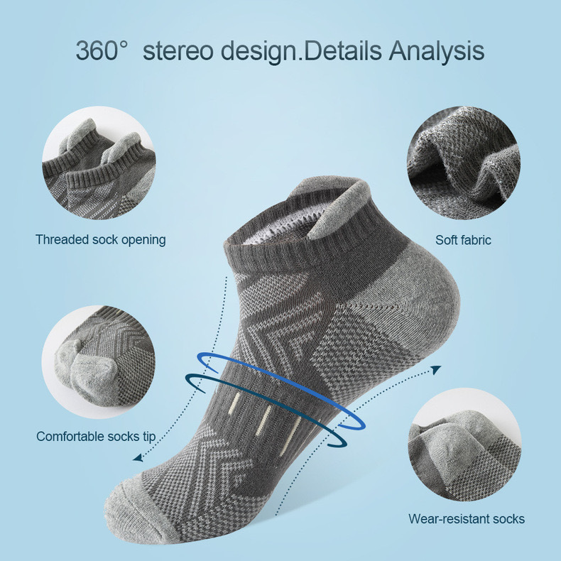 6 Pasang Kaus Kaki Atletik Ber - Athletic Sock Cushion ulasan dan harga